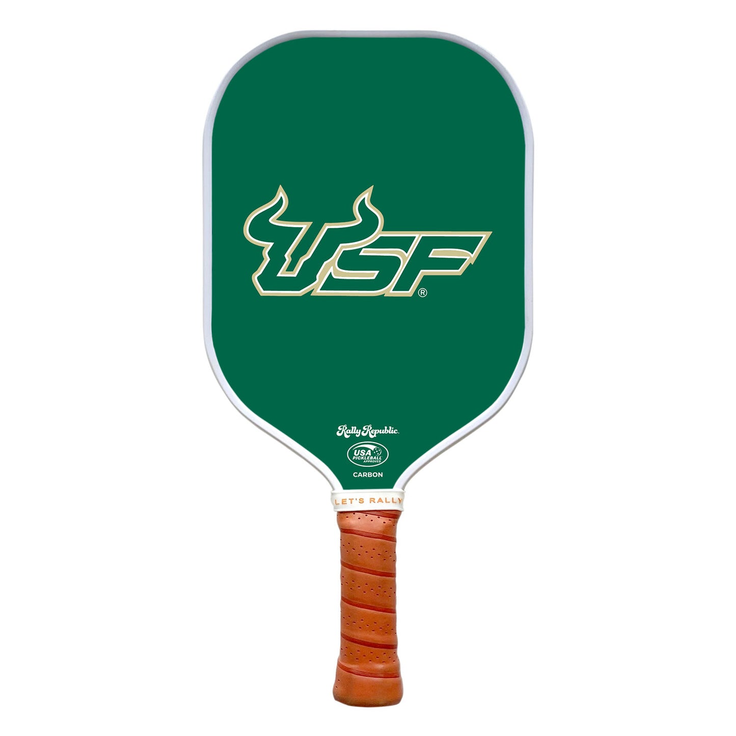 South Florida Bulls Green Athletic USF Mark Pickleball Paddle