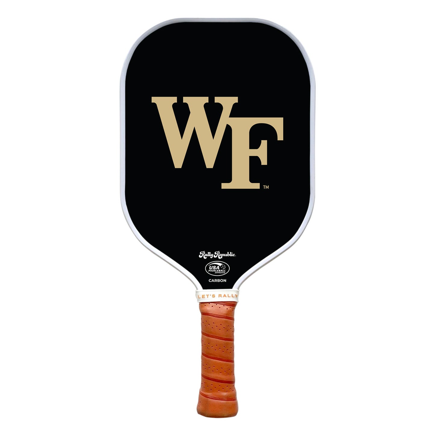 Wake Forest Demon Deacons Black Primary Mark Pickleball Paddle