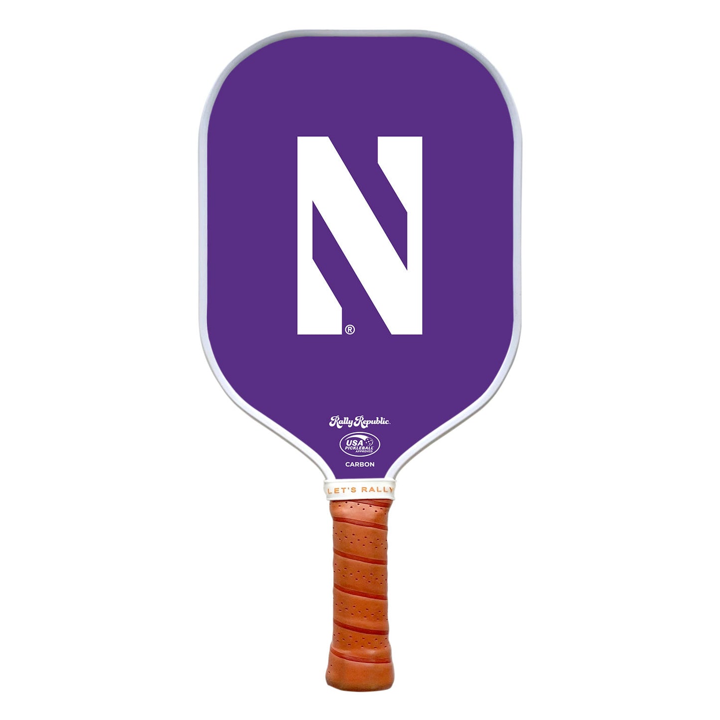 Northwestern Wildcats  Purple N Primary Athletic Mark Pickleball Paddle