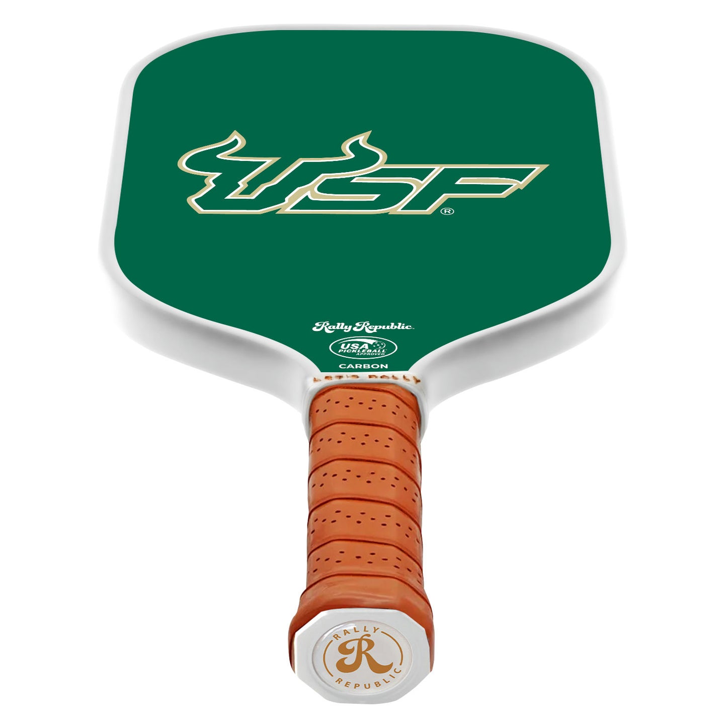South Florida Bulls Green Athletic USF Mark Pickleball Paddle