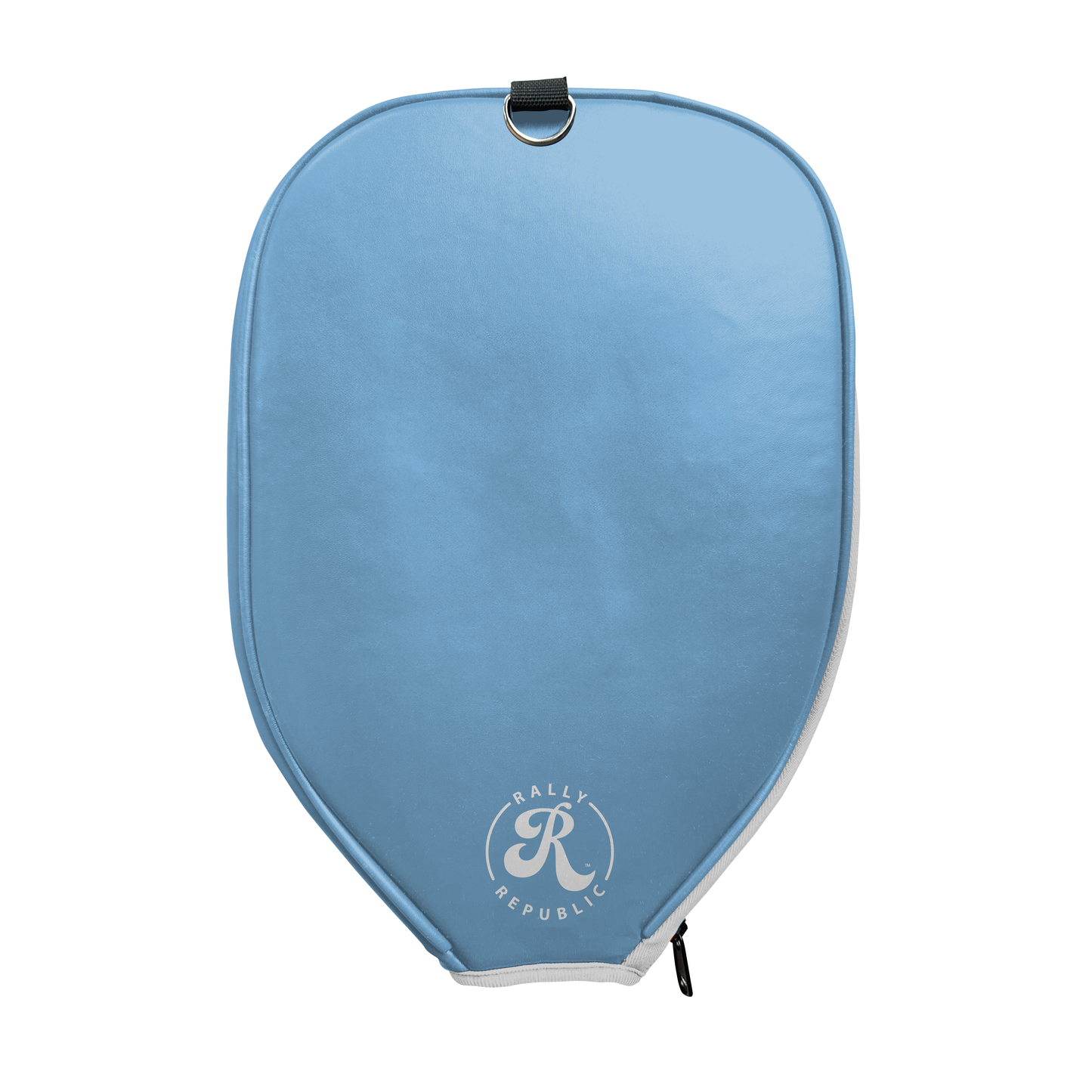 North Carolina Tar Heels White with Navy Blue Outline Athletic Primary Mark Pickleball Paddle PU Leather Cover