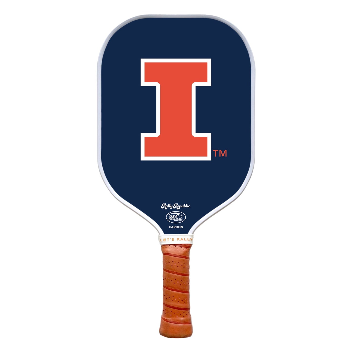 Illinois Fighting Illini Blue Orange Block I