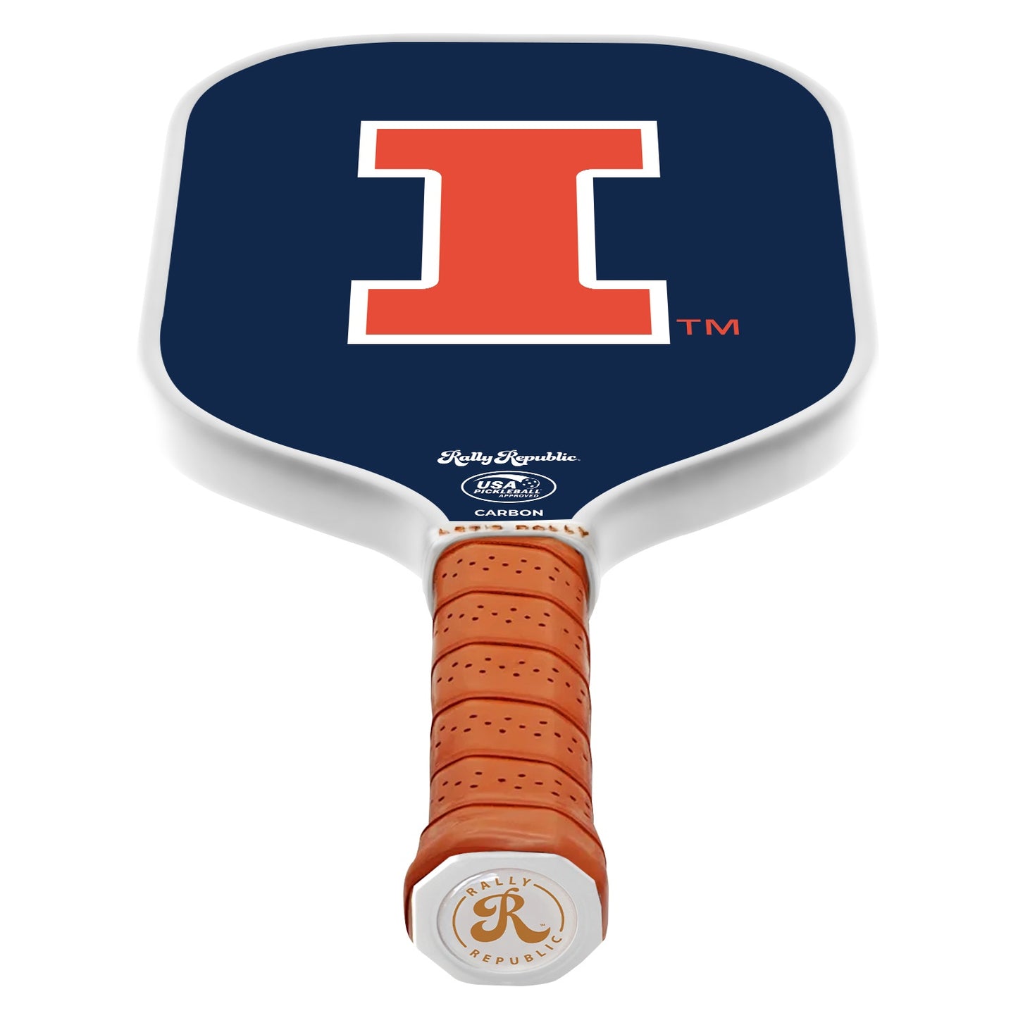 Illinois Fighting Illini Blue Orange Block I