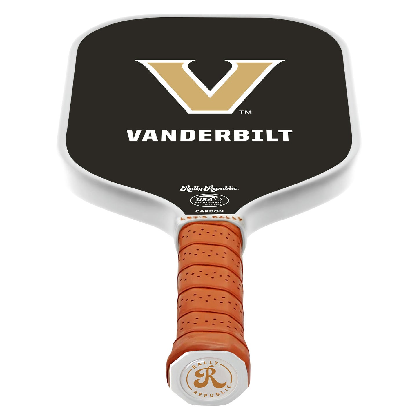 Vanderbilt Commodores Black Lockup Pickleball Paddle