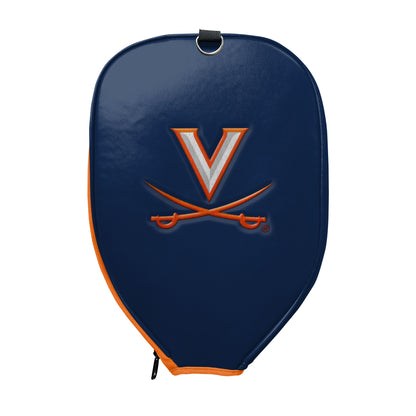 Virginia Cavaliers UVA Blue V Sabre Logo Pickleball Paddle PU Leather Cover