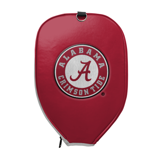 Alabama Crimson Tide Crimson Circle Logo Pickleball Paddle PU Leather Cover