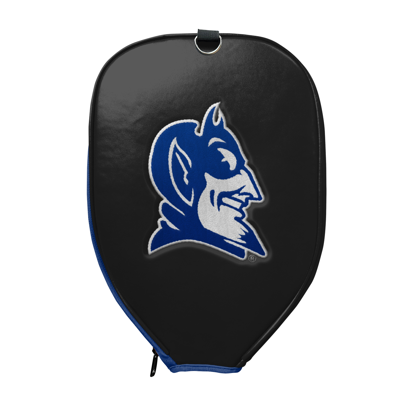 Duke Blue Devils Blue Iron Duke Devil Head Pickleball Paddle PU Leather Cover