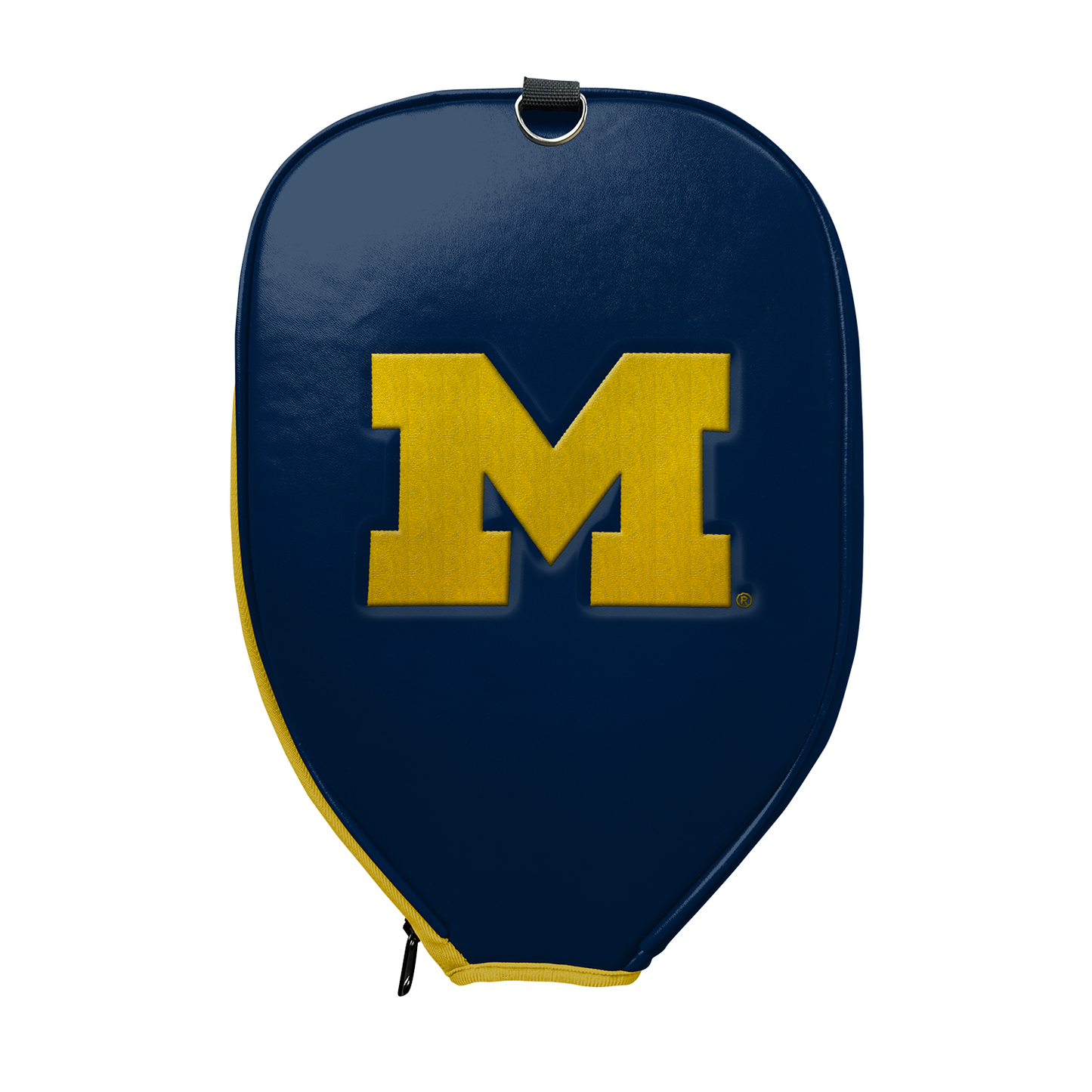 Michigan Wolverines Michigan Blue Primary Mark Pickleball Paddle PU Leather Cover