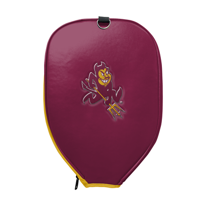 Arizona State Sun Devils ASU Maroon Sparky Pickleball Paddle PU Leather Cover