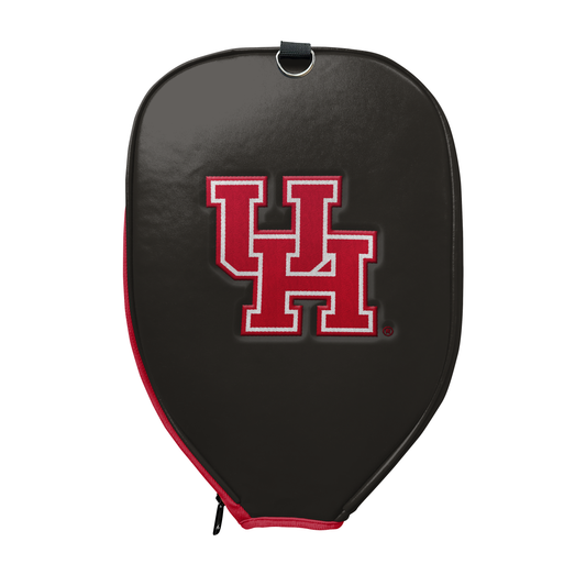 Houston Cougars Interlocking UH Pickleball Paddle PU Leather Cover