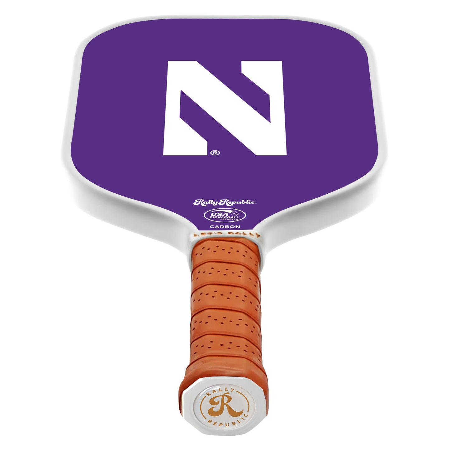 Northwestern Wildcats  Purple N Primary Athletic Mark Pickleball Paddle